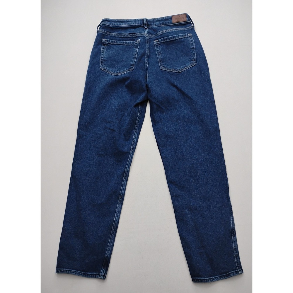 Hollister Blue Denim Ultra High Rise Mom Jeans Size 11 Dark Wash